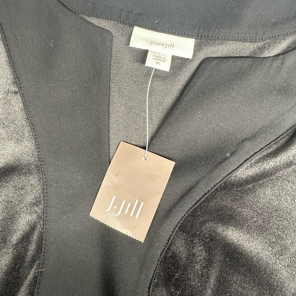 J.JILL Women’s PURE JILL Dark Gray Velour 2-pc Lagenlook Lounging Set Sz 2X NWT - Picture 4 of 10